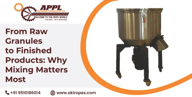 From Raw Granules to Finished Products: Why Mixing Matters Most Machine