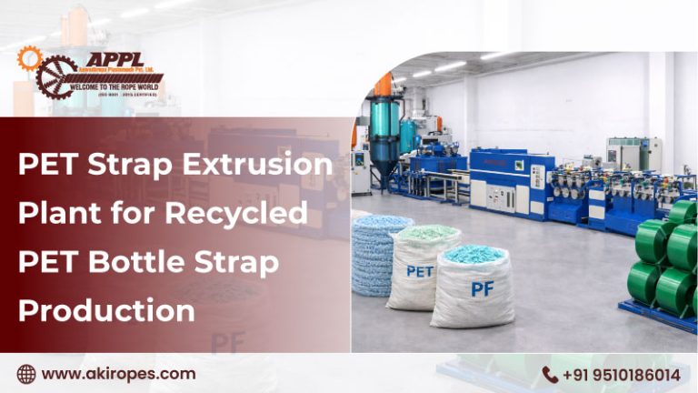 PET Strap Extrusion Plant for Recycled PET Bottle Strap Production